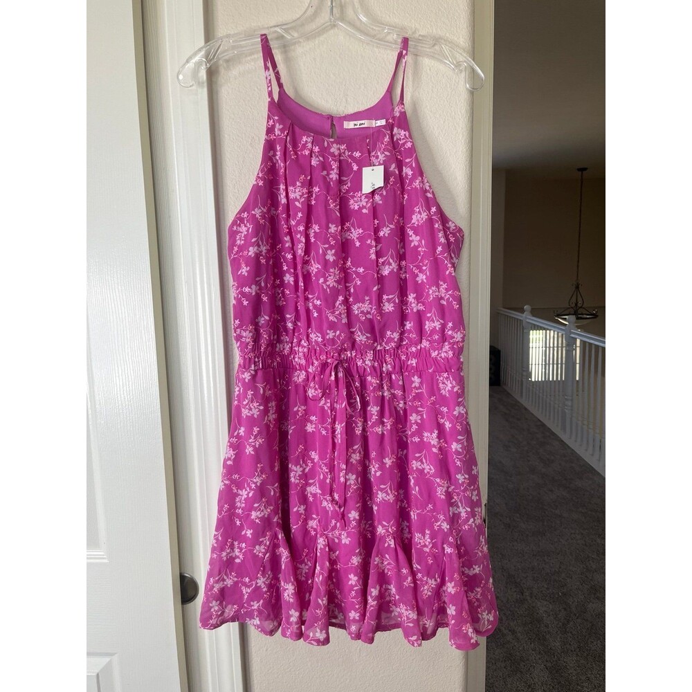 NWOT high neck embellished tie waist dress Size Medium #138